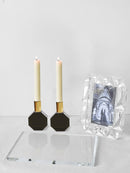 Octagon Candleholder: BLACK