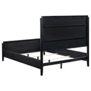 Brookmead Wood Queen Panel Bed Black