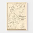 Vintage Map of Bridgewater, New Hampshire 1892