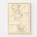 Vintage Map of Wentworth, New Hampshire 1892