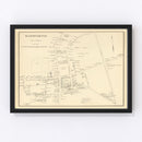 Vintage Map of Hanover, New Hampshire 1892