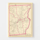 Vintage Map of Rochester, New Hampshire 1892