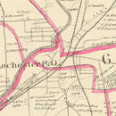 Vintage Map of Rochester, New Hampshire 1892