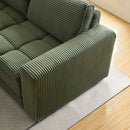 4 Seats,Oversized Sectional Sofa,L Shaped Corner Couch with Detachable Seat & Back Cushion, Corduroy Upholstery Convertible Sleeper Sofa&Couch for Living Room