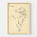 Vintage Map of Rollinsford, New Hampshire 1892