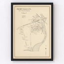 Vintage Map of Rollinsford, New Hampshire 1892