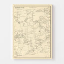 Vintage Map of Barrington, New Hampshire 1892