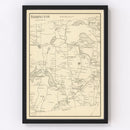 Vintage Map of Barrington, New Hampshire 1892