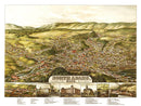 Vintage Map of North Adams, Massachusetts 1881