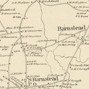 Vintage Map of Barnstead, New Hampshire 1892
