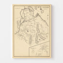Vintage Map of Gilford, New Hampshire 1892