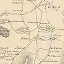 Vintage Map of Gilford, New Hampshire 1892