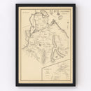 Vintage Map of Gilford, New Hampshire 1892