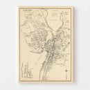 Vintage Map of Lakeport, New Hampshire 1892