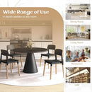 Wooden Dining Chairs Set of 4 Black Ergonomic Backrest
