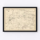 Vintage Map of Effingham, New Hampshire 1892