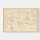 Vintage Map of Chatham, New Hampshire 1892