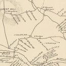 Vintage Map of Chatham, New Hampshire 1892