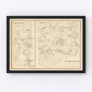 Vintage Map of Chatham, New Hampshire 1892