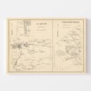 Vintage Map of Brookfield, New Hampshire 1892