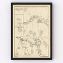 Vintage Map of Milan, New Hampshire 1892
