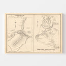 Vintage Map of Gorham, New Hampshire 1892