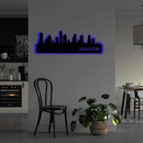 Houston Skyline Metal Wall Art – Texas City Urban Home & Office Decor