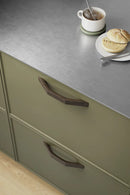 Dark Brown Wood "Rialto" Drawer Pulls
