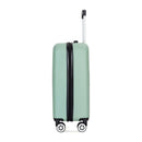 2Piece Luggage Sets ABS Lightweight Suitcase, Spinner Wheels, (20/14) OLIVE GREEN