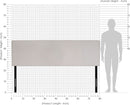 Stylish King Size Headboard in Fog Color Design