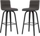 Vienna 30 Inch Bar Height Bar Stool Grey And Black