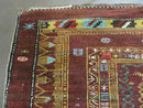 4' X 6' Antique Handmade Caucasian Shirvan Russian Armenian Wool Rug Colorful