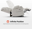 Large Dual Motor Power Lift Recliner With Massage And Heat