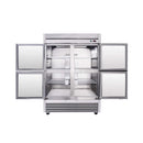 54-Inch 49 Cu.Ft Commercial 6-Shelves Stainless Steel Reach-In Freezer (SAK10247)