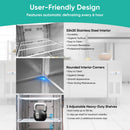 54-Inch 49 Cu.Ft Commercial 6-Shelves Stainless Steel Reach-In Freezer (SAK10247)
