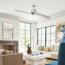 54" Shellcove Industrial DC Motor Downrod Mount Reversible Ceiling Fan with Remote Control