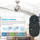 54" Shellcove Industrial DC Motor Downrod Mount Reversible Ceiling Fan with Remote Control