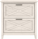 Key West 2 Drawer Lateral File Cabinet Linen White Oak