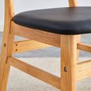 Table and chair set, ancient style solid wood dining table, imitation rattan table legs, beautiful simple solid wood dining chairation