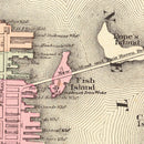 Vintage Map of New Bedford, Massachusetts 1871