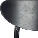 Home Lucca Retro Black And Grey Cushion Dining Chair Set 2