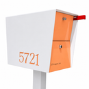 UpTown Box Locking Package Dropbox in WHITE - Modern Mailbox