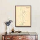 Vintage Map of Southington, Connecticut 1893