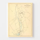 Vintage Map of Southington, Connecticut 1893