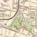 Vintage Map of Hartford, Connecticut 1893