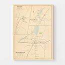 Vintage Map of Manchester, Connecticut 1893