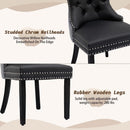 Tufted Velvet Dining Chairs Set of 4 With Acrylic Legs