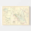Vintage Map of Derby, Connecticut 1893