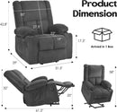 Power Lift Recliner Chair With Massage And Heat USB Ports
