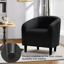 Black Boucle Armchair Club Chair Cushioned Comfort